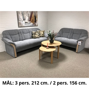 Chicago sofasæt 2 og 3 pers. / Grå City stof / Outlet